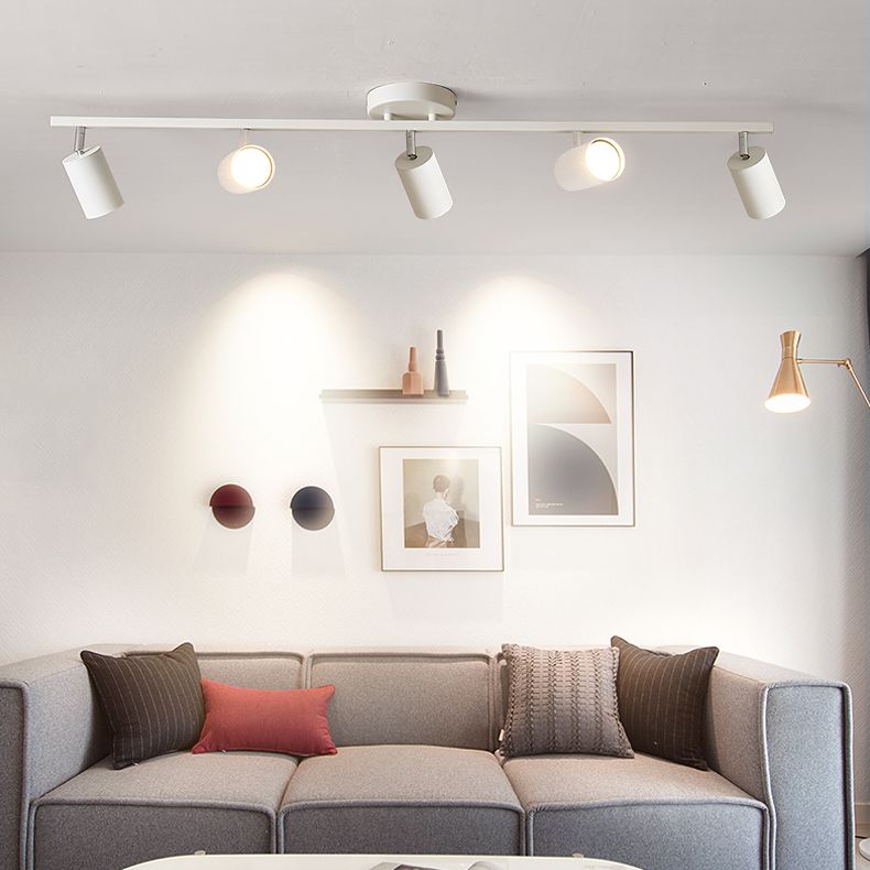 Metal Track Pendant Lighting Super Bright Modern minimalist Style Surface Mounted Spotlight for Home Living Room TV Backdrop