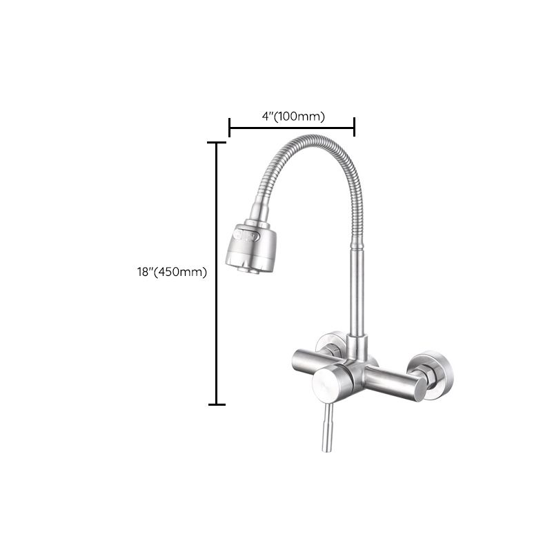 Modern Faucet 1-Handle 2-Hole Single Level Low Profile Pot Filler Faucet