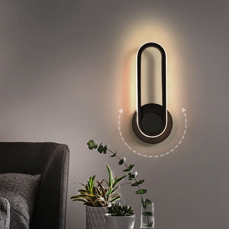 1 Light Geometric Wall Mount Light Fixture Modern Metal Wall Mounted Lights