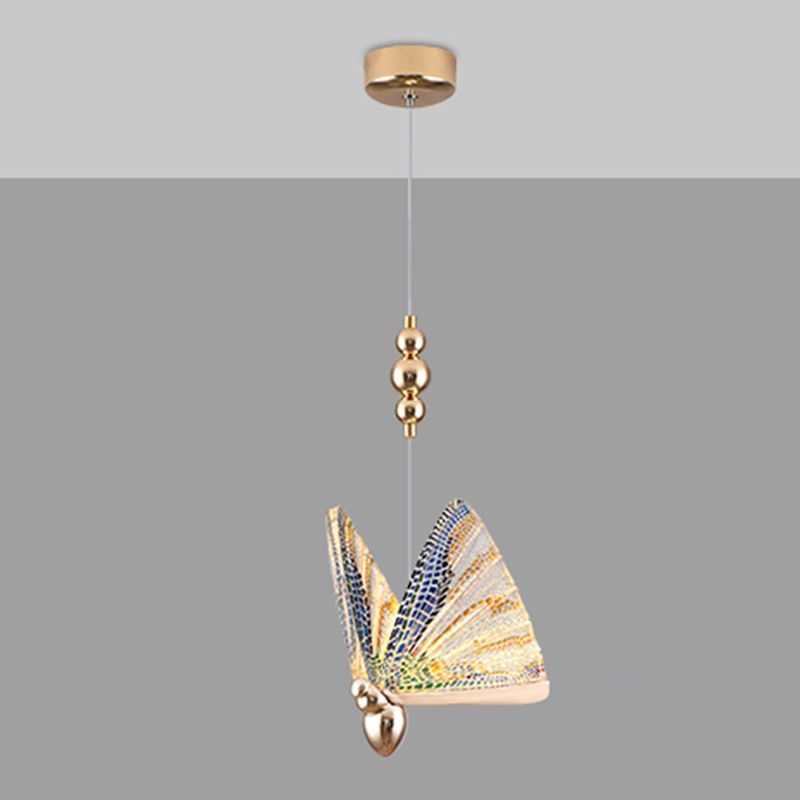 Butterfly Shat Lighting Lighting Modern Style Metal Light Pendant Light Pendant pour le chevet