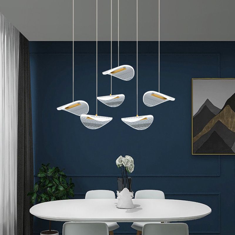 Stairs Pendant Light Fixture Acrylic Nordic Style Multiple Hanging Light