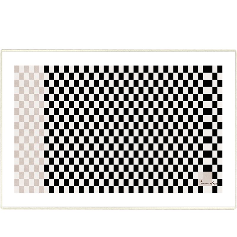 Contemporary Polyester Rug Novelty Geometric Print Carpet Non-Slip Area Rug for Living Room