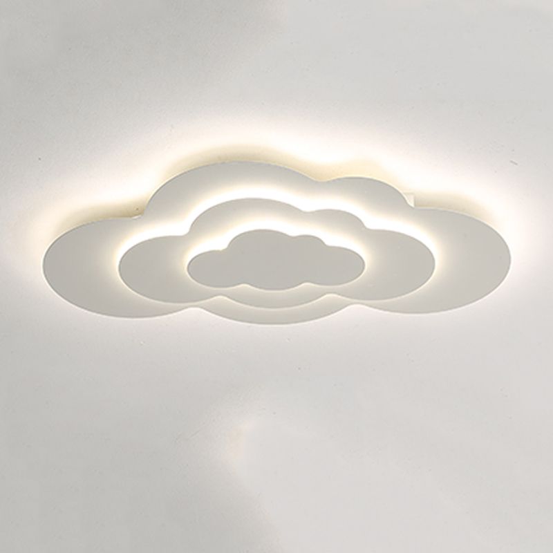 3 - Layer Matte White Flush Minimalist Ceiling Flush Lighting Fixture