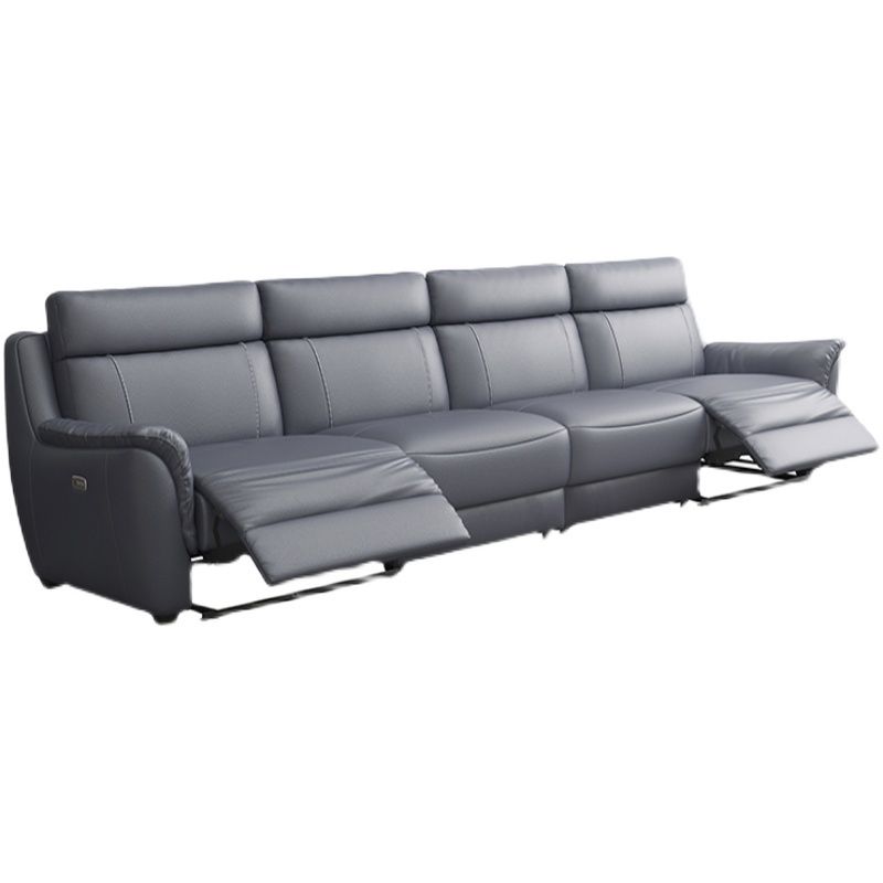 Faux Leather Recliner Sofa 39.3"W Pillow Top Arm with Sewn Pillow Back