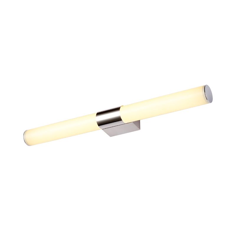Acrylic Tube Wall Vanity Light Modern Chrome Finish LED Sconce Lamp in Warm/White Light, 18"/23.5"/31.5" Length