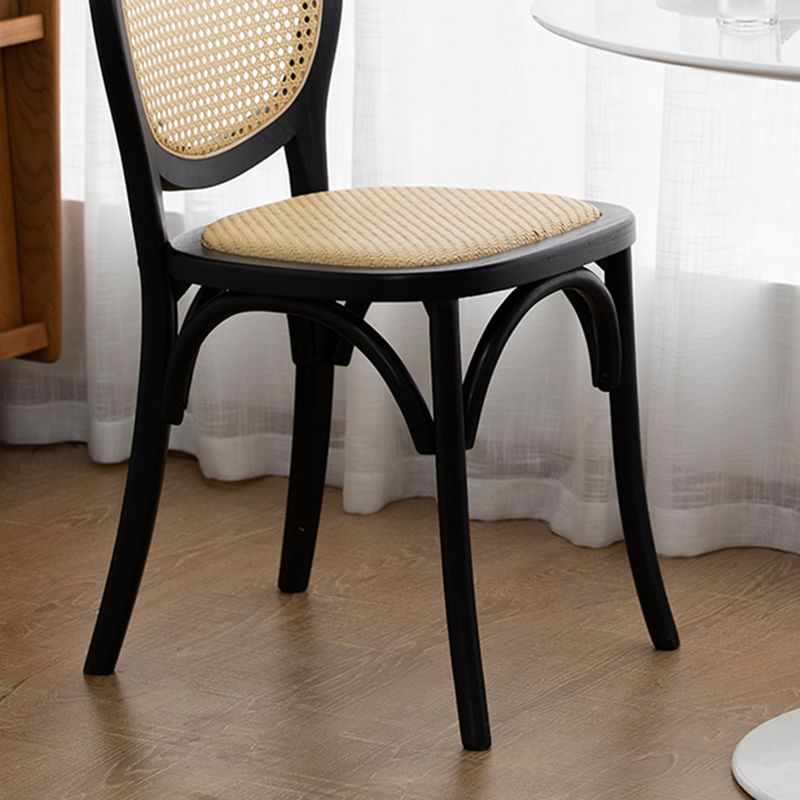 Wood Dining Side Chair Tropical High Back Outdoors Dining Chair