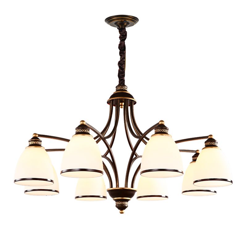 American Style Countryside Chandelier Multi Head Hanging Light for Sitting Room