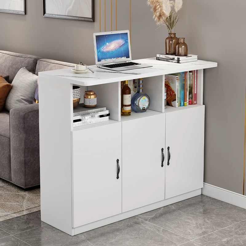 Contemporary Style Rectangle Wood Bar Height Pub Table for Kitchen