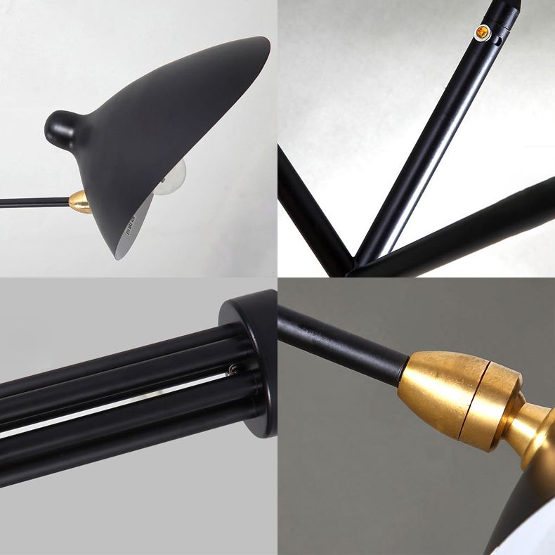 Metalen eendenbill hangende lamp post modern 2/3/5 lichten zwarte woonkamer kroonluchter licht