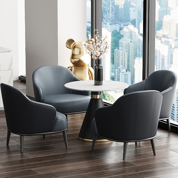 Metal Traditional Luxury Round Indoor Table Sintered Stone Top Table for Home