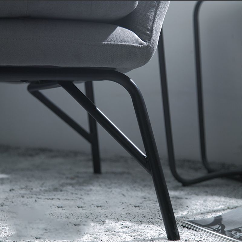 33.46" L x 30.70" W x 34.64" H Linen Accent Chair Flared Arms Lounge Chair