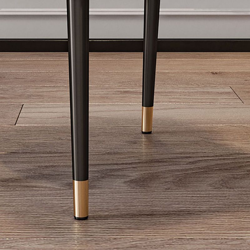 Silla lateral escandinava para el hogar Silla de comedor Parsons tapizada de metal