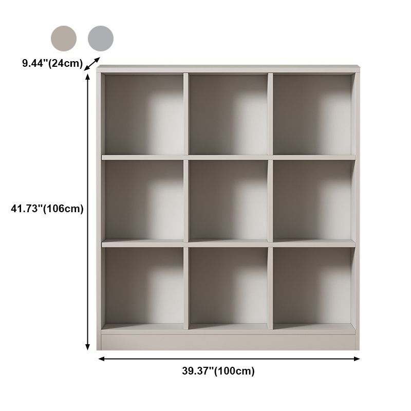 Contemporary Style Wood Bookshelf Closed Back Bookcase for Office