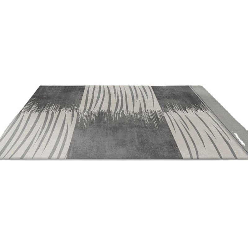 Area Rug Creative Minimalist Carpet Polyester Anti-Slip Backing Rug for Living Room