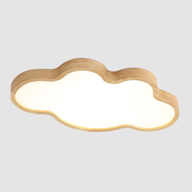 Creative Shape LED Wooden Flush Mount Ceiling Light Modern LED Flush Ceiling Light Fixture