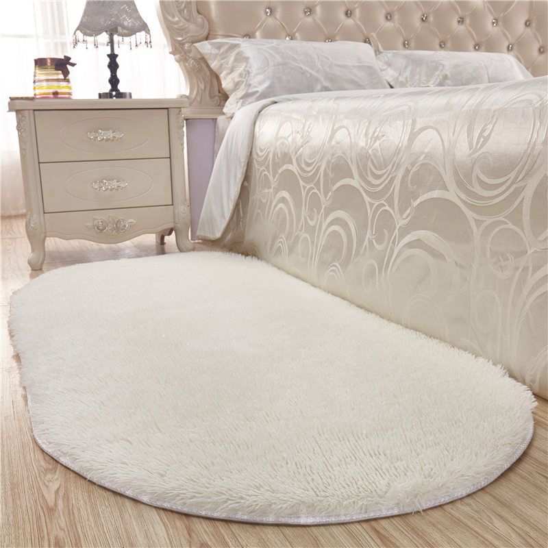 Pink Casual Rug Blending Solid Color Rug Non-Slip Backing Rug for Drawing Room