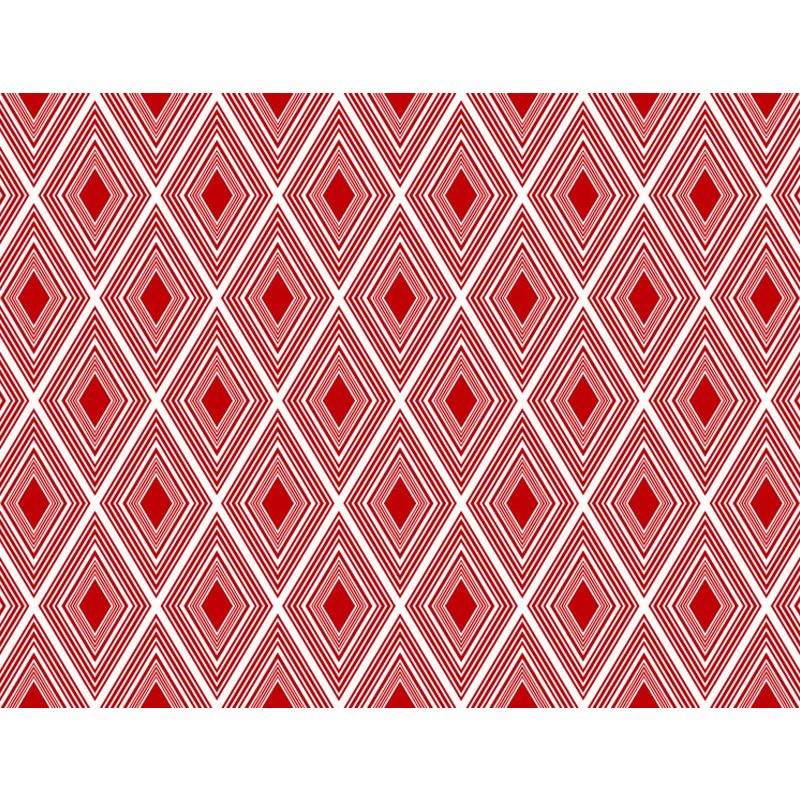 Red Bedroom Rug Modern Plaid Diamond Pattern Area Rug Polyester Washable Stain-Resistant Carpet