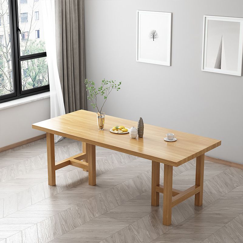 Modern 1/7 Pieces Dining Set Pine Wood Rectangle Dining Table for Dining Room