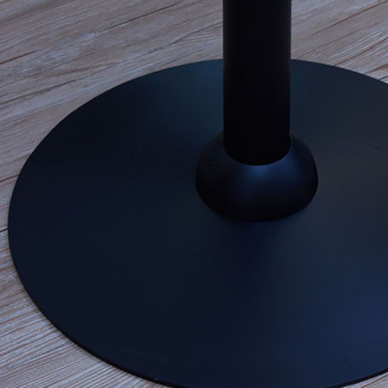 Industrial Black Iron Bar Table Wood Top Indoor 41.3"H Bistro Table with Pedestal