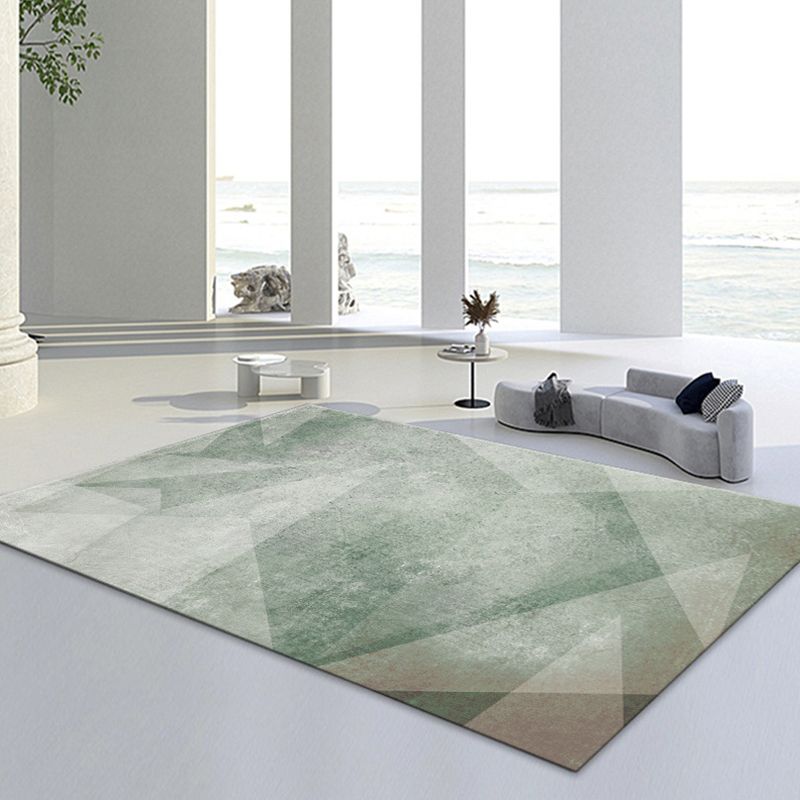 Lichtgroen Modern Rug Polyester Grafisch Tapijten Niet-slip achterste tapijt voor thuisdecoratie