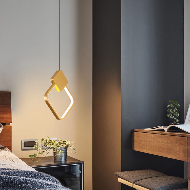 Modern Simplicity LED Indoor Hanging Lamp Aluminium Linear Pendant Light with Silicone Shade