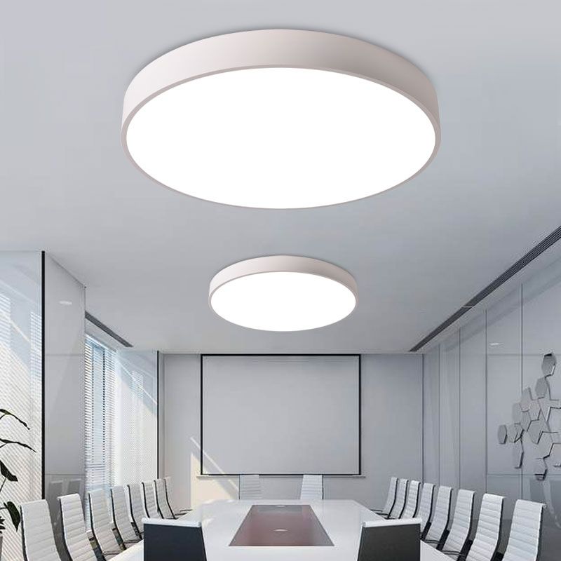 Modern Round Ceiling Flush Mount Lights Metal Flush Mount Ceiling Lighting Fixture for Office