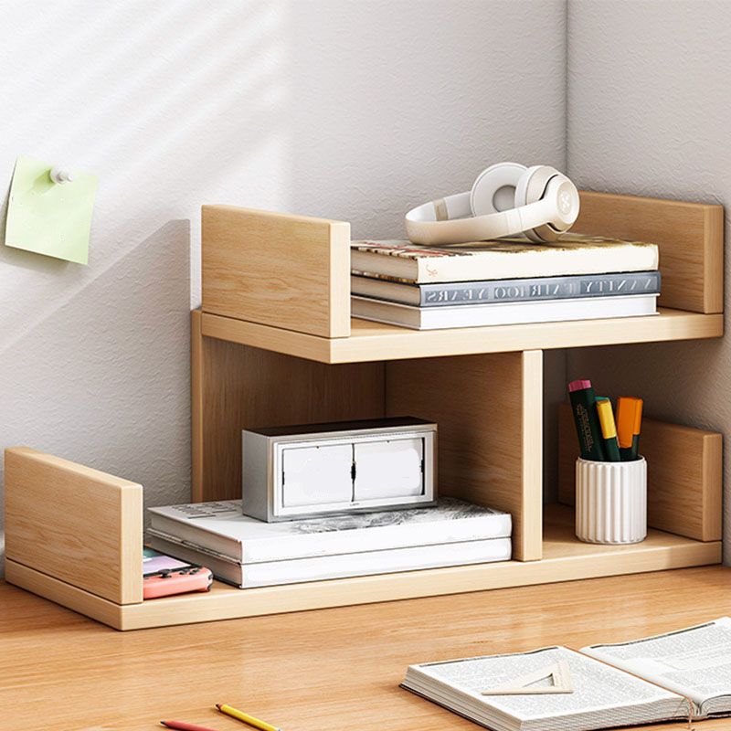 Geometry Artificial Wood Bookshelf Modern Open Storage Bookcase