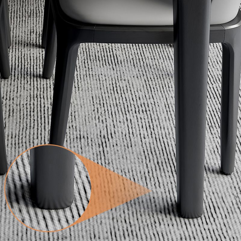 Contemporary Dining Set with Sintered Stone Dining Table and Cushion Chairs