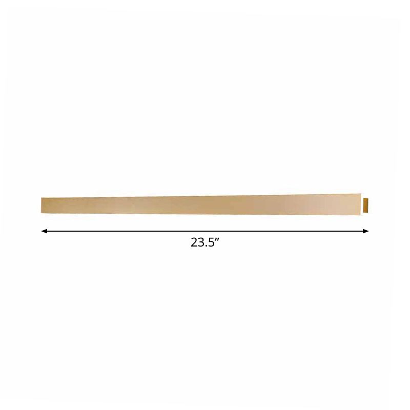 Lámpara de letrero de luz de luz lineal simple lámpara de mecanismo de metal en oro, blanco/cálido/luz natural