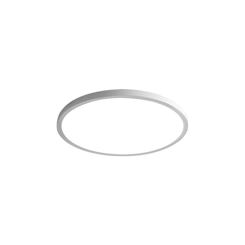 Modern Round Flush Light Fixtures Metal 1 Light Flush Mount Ceiling Fixture