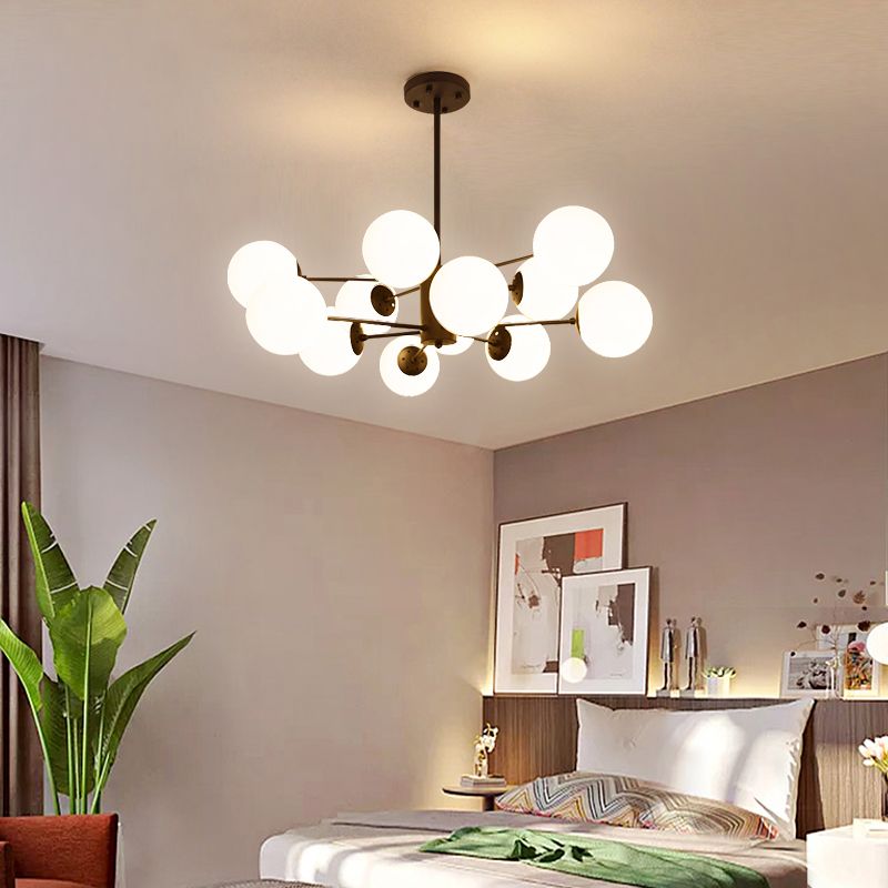 Contemporary Style Spherical Shape Chandelier Lights Glass Chandelier Lighting