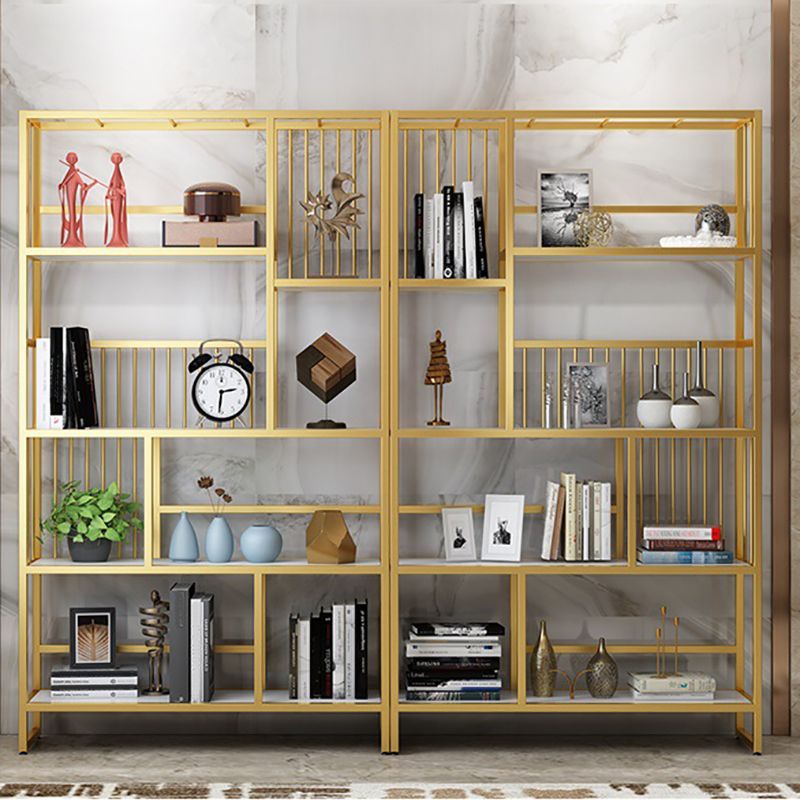 Etagere Bookshelf Modern Metel Bookshelf for Living Room 70.9" H X 11.8" W