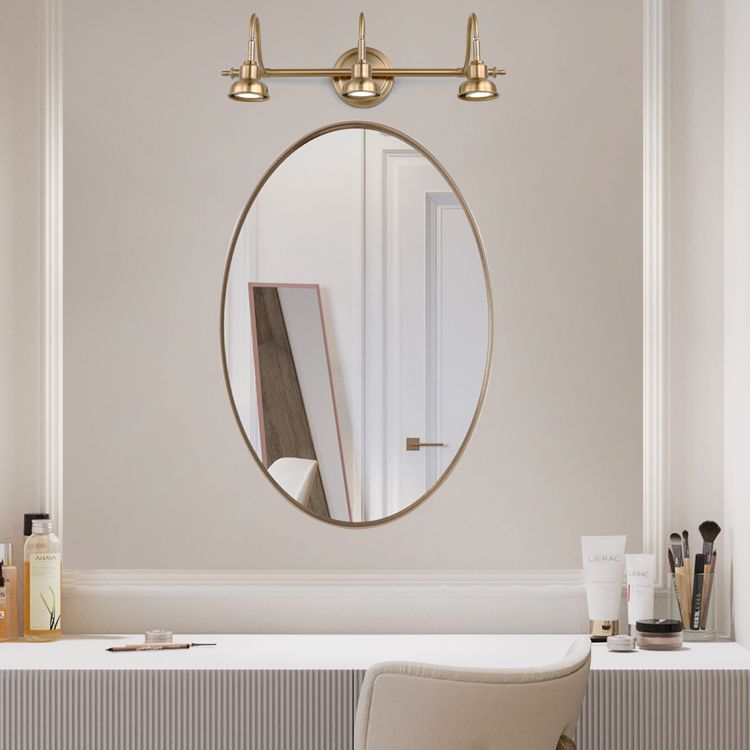 Postmodern Simplicity Bell Vanity Sconce Lights Metallic Wall Mount Light Fixture for Bathroom