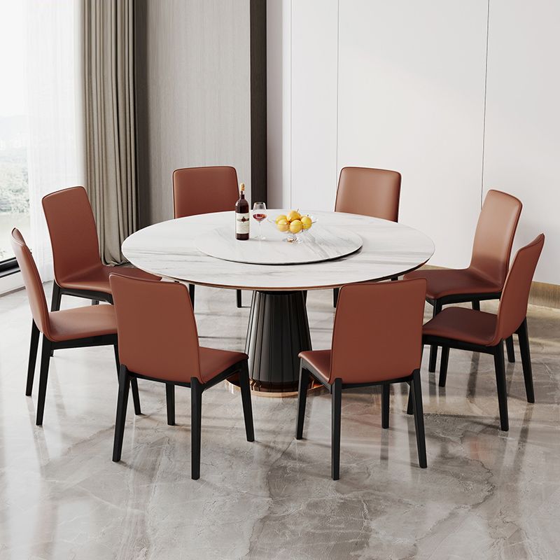 Nordic Style Wood Chair Solid Back Kitchen Side Chair for Dinning Room
