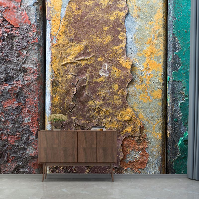 Light Color Metal Wall Mural Wallpaper Industrial Decorative Eco-friendly Wall Covering