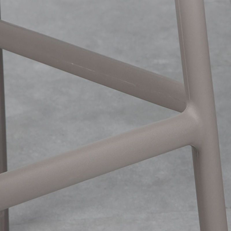 Scandinavia Style Bar-stool Square Seat PP Legs for Kitchen Bar