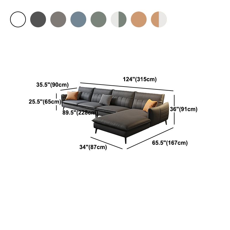 Faux Leather Removable Cushions Sofa/Sectionals with Wear-Resistant and Slipcover