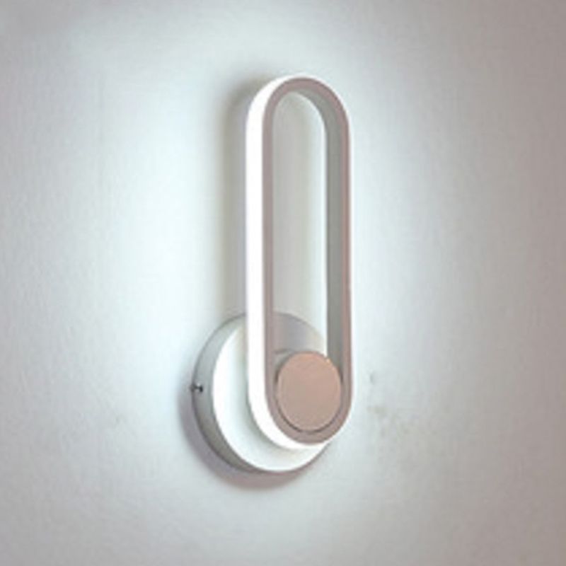 Rotatable LED Wall Lamp Modern Wall Mount Lamp with Silica Gel Shade for Living Room