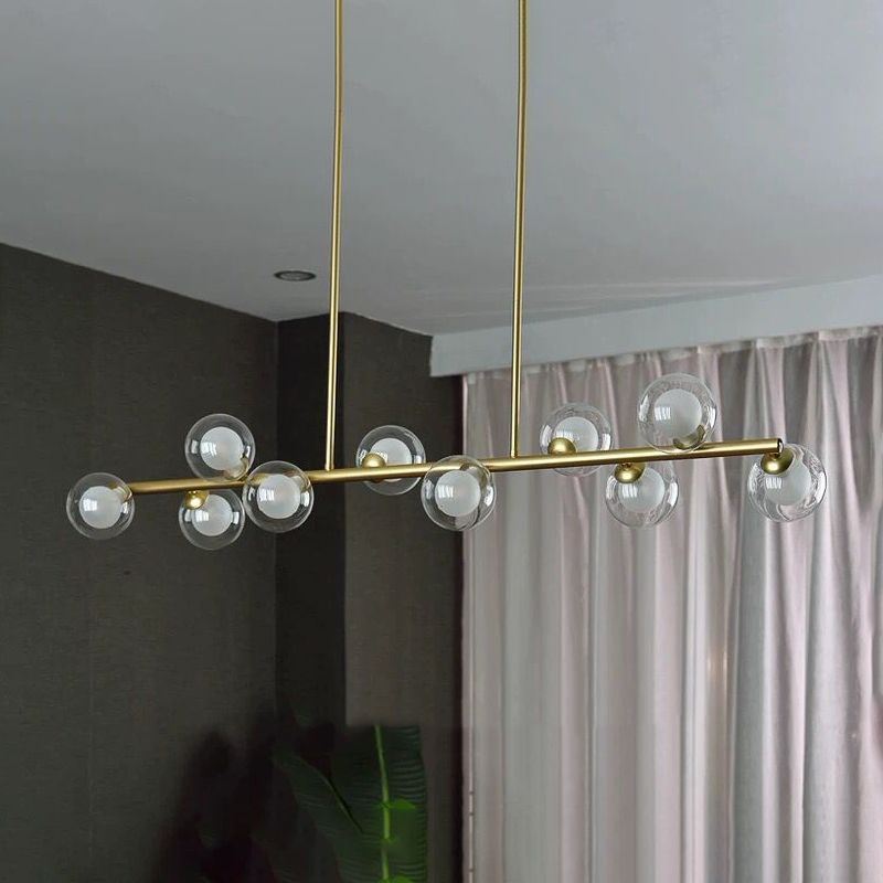 Nordic Modern Hanging Pendant Lights Global Linear Hanging Lamps for Dining Room