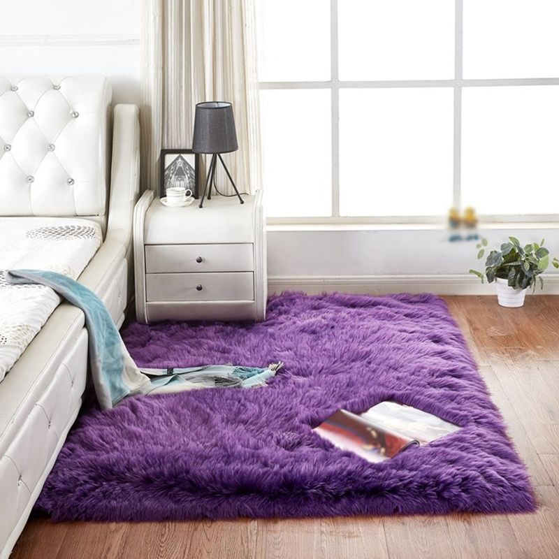 Simpleity Area Teppich funky einfach Wohnzimmer Teppich Polyester Shag Teppich mit Rutsch-Rücken
