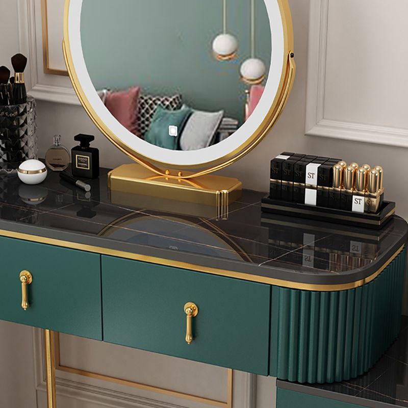 Removable Makeup Counter Lights Vanity Dressing Table with Drawer