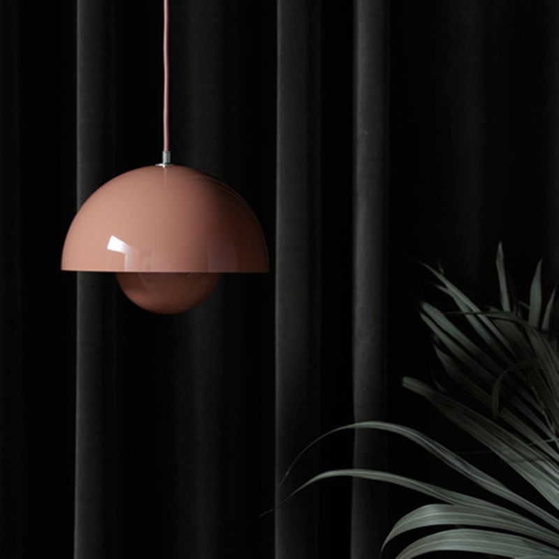 Postmoderne Kuppel Anhänger Lampe Metall 1-Licht-Licht für Esszimmer