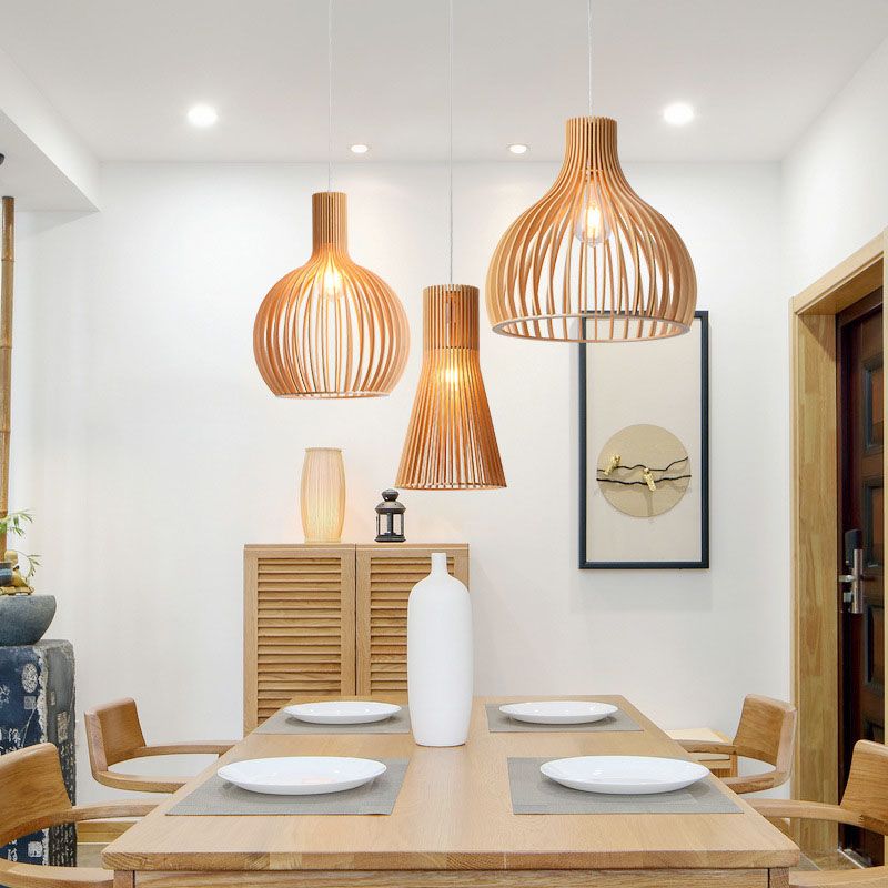 Chinesische Kuppel Anhänger Beleuchtungskörper Rattan Hanges Licht mit hängenden Schnur für das Restaurant