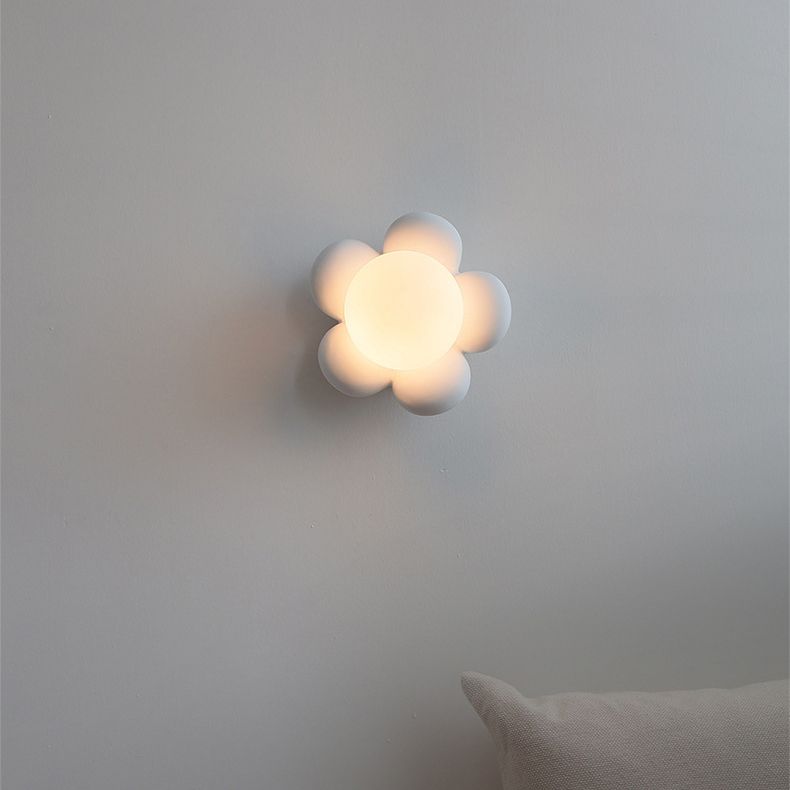 White/Pink Wood Lighting Modernism Wall Light for Foyer Home