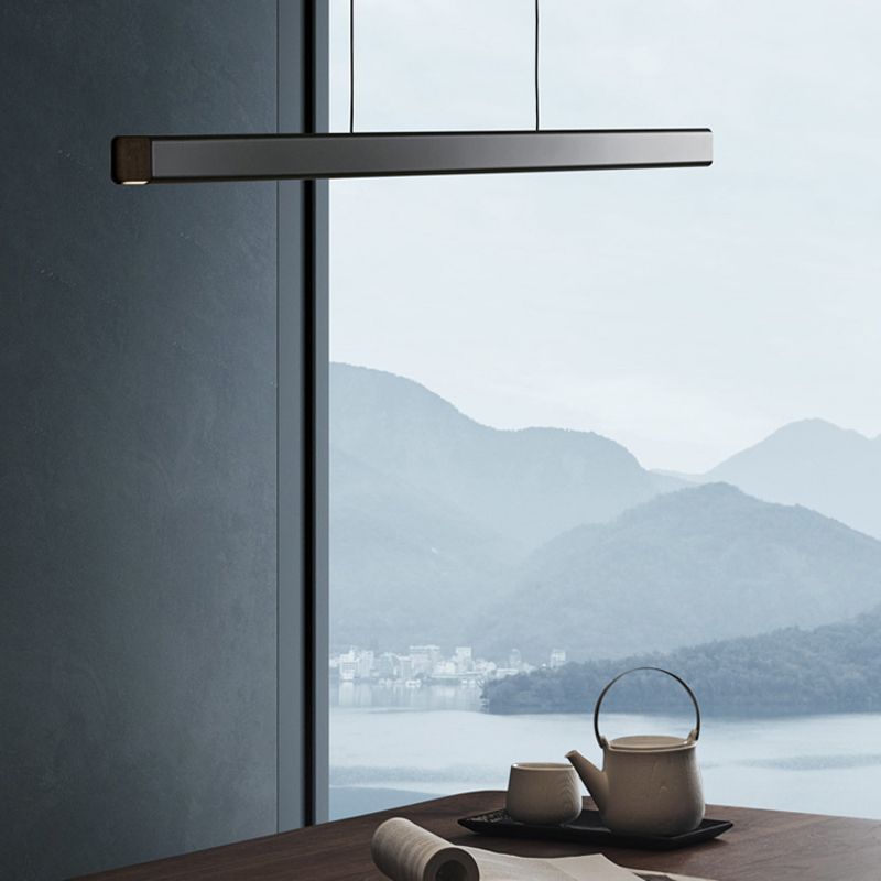 Moderne lineare Inselleuchten 1-Licht-Restaurant-LED-LED-Lampe mit Acrylschatten