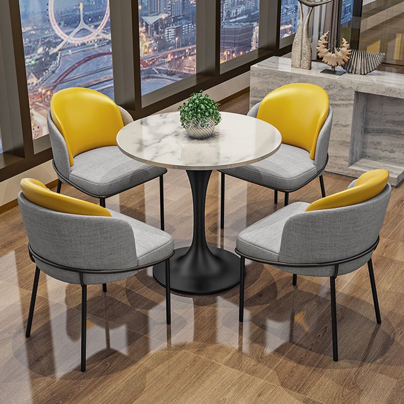Modern Round Dining Table Artificial Marble Tulip Table for Dining Room
