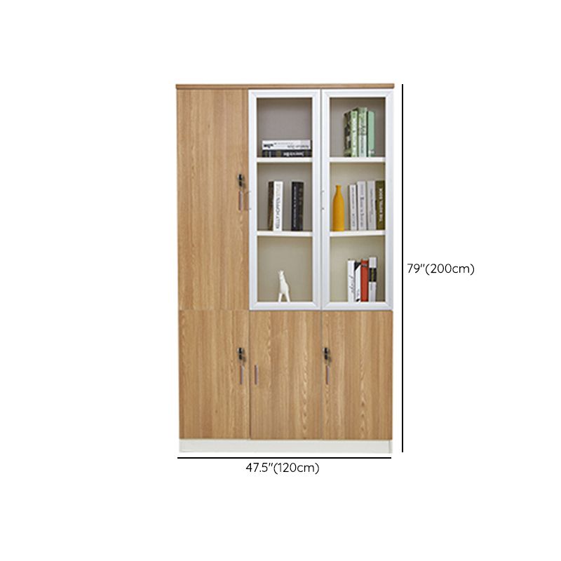 Traditional File Cabinets Solid Wood Vertical File Cabinet with Key Lock Office