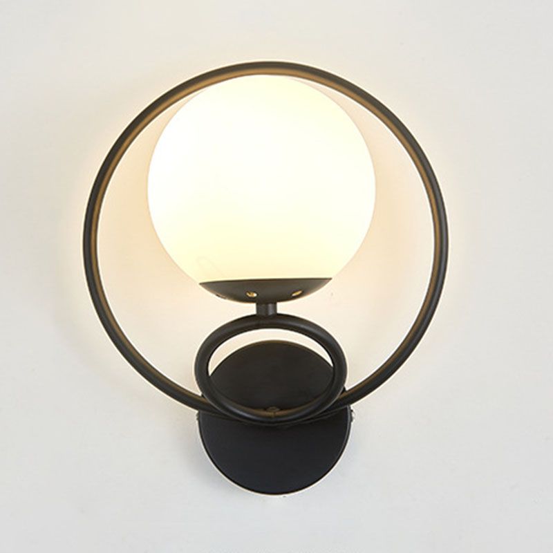 Modern Simple Iron Vanity Light Circle Shape Vanity Lamp for Shower Room