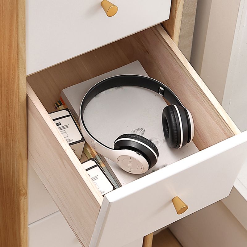 15.74" Wide Wood Accent Chest with Drawers Modern Lacquered Chest