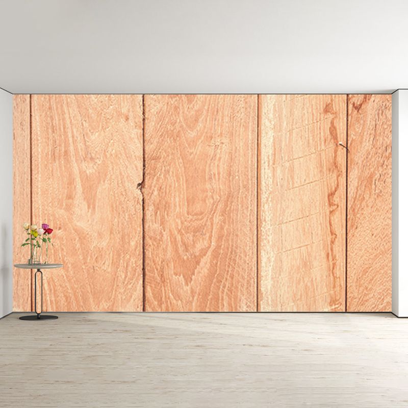 Light Wood Grain Wall Mural Water Resistant Wall Art for Living Room Bedroom